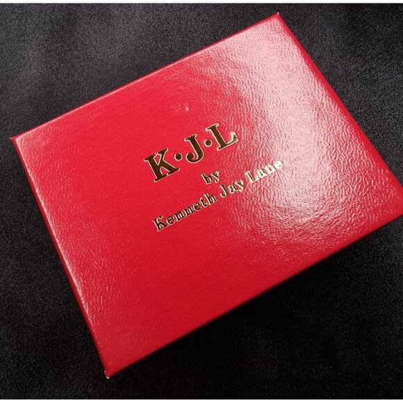 Vintage KJL Kenneth Jay Lane Animal Print & Swirl Clip-On Earrings Set Of 2 Pair - Picture 6 of 6